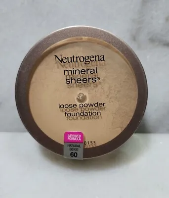 Neutrogena Mineral Sheers Loose Powder Foundation #60 -Natural Beige  • $11.55