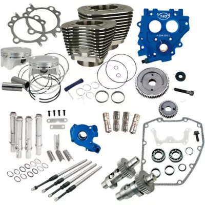 S&S 88  To 100  Power Package Black Gear Drive 585GE Cam Harley Twin Cam 99-06 • $3059.94