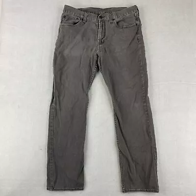 Bullhead Denim Jeans Men's 34Wx32L Gray 5-Pocket Straight Leg Cotton Blend • $18.95