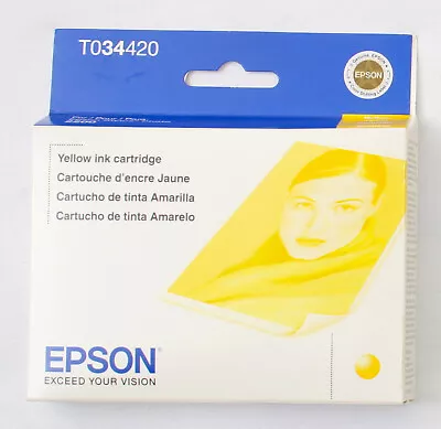 Genuine Epson T034420 Stylus Photo 2200 Yellow Ink Exp. 2011 New In Box • $15.99