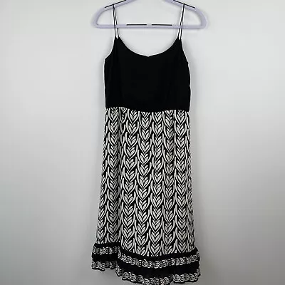 J Crew Sz 6 Womens Dress 100% Silk Sleeveless Lined Elastic Waist Party Cocktail • $22.95