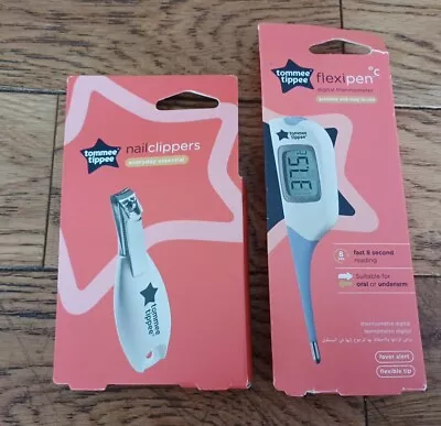 Tommee Tippee Flexipen Digital Thermometer & Nail Clipper Set • £9.99