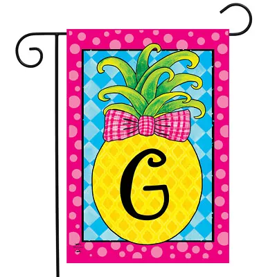 Pineapple Monogram Letter G Garden Flag Briarwood Lane 12.5  X 18  • $6.99