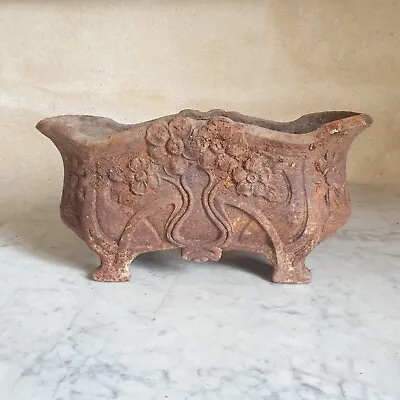 An Antique French Weathered Cast Iron Planter/Jardiniere Circa 1890 • £200