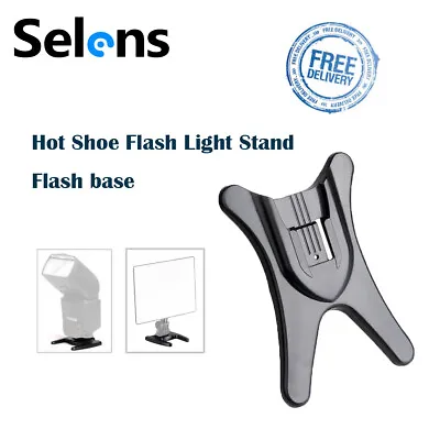 Universal Hot Shoe Flash Light Stand Flashgun Base Nikon Canon Speedlite Holder • £3.99