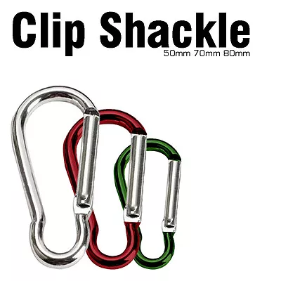 Pack Of New Clip Shackle Clip D-ring Clip Buckle Keyring Set Heavy Duty D-ring • £2.99