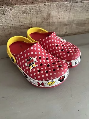 Disney Parks Crocband Crocs J1 Minnie Mouse Toddler Girls Lights Up • $20