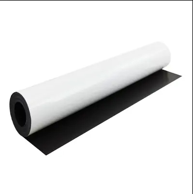 EXTRA STRONG 0.8mm SELF ADHESIVE Or WHITE GLOSS MAGNETIC SHEETS/ROLL VAN SIGN • £5