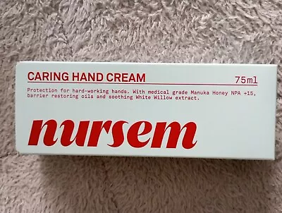 Nursem CARING HAND CREAM – 75ml | With Natural Manuka Honey And White Willow • £9.99