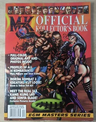 Mortal Kombat 3 Official Kollectors Book MK3 Printed 1995 EGM 2-page Posters NEW • $14