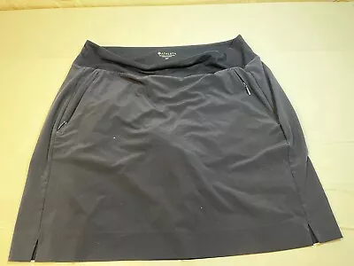 Athleta Soho Black Skort Size 12T High Rise Performance Pull On Athletic Skirt • $19.99