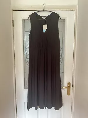 Boden Elina Jersey Midi Dress - J0329 - Black - Size 16R - New With Tags • £49.99