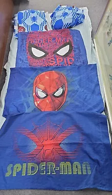  Spiderman Marvel Comics Full Size Sheet Set Flat Fitted 3 Pillow Cases 2018 • $25