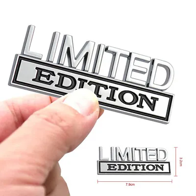 1x Chrome LIMITED EDITION Logo Car Stickers Emblem Badge Decal Decor Accessories • $3.71