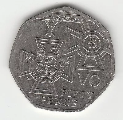  V C Cross 2006  50p COIN  Hunt FIFTY PENCE  • £1.25