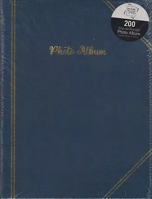 6 X 4 Inch Photo Album Book 200 Slip In Pockets Family Photo Album Organiser • £7.79