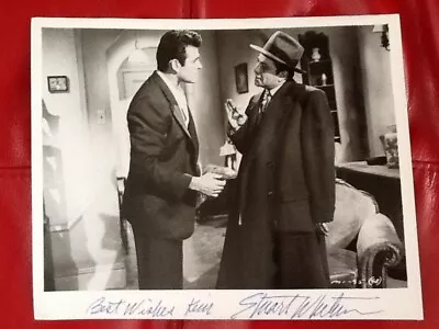 Stuart Whitman Signed 8x10 Photo  Movie TV Actor Peter Falk  Murder Inc Rugged  • $29