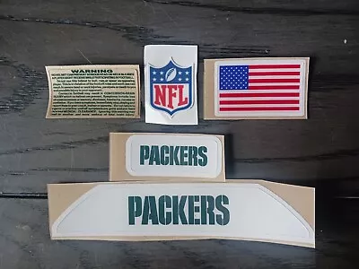 Green Bay Packers Size VSR4 Bumpers Full Size Helmet Decal Set • $11