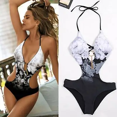 £12.29 • Buy Summer Sexy Women Push Up Padded Swimsuit Swimming Costume Monokini Bikini Size