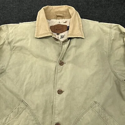 Woolrich Jacket Men S Blazer  Barn Coat Line Pockets Light Olive • $22.78