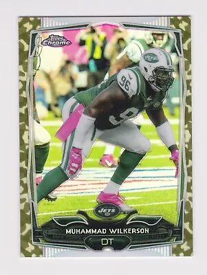 2014 Topps Chrome Mini Camo Refractor #70 Muhammad Wilkerson 5/99 • $2