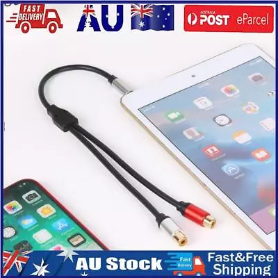 3.5mm Male Plug To Dual 2RCA Jack Cable Stereo Audio Splitter Aux Extension Wire • $10.30