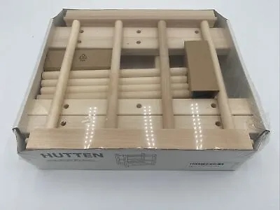 IKEA Hutten Solid Wood Wine Rack 9 Bottle 3 Tier - New In Package • £14.25