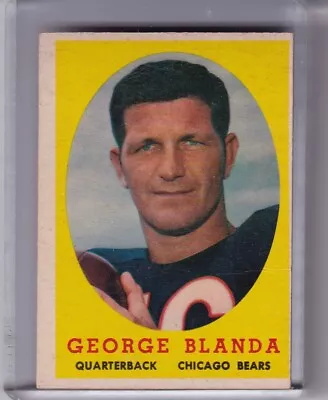 1958 Topps #129 George Blanda Chicago Bears Hof 3123 • $10.36