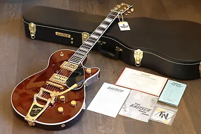 MINT! Gretsch G6228TG Player’s Edition Jet Walnut Stain W/ Bigsby + COA OHSC • $2495