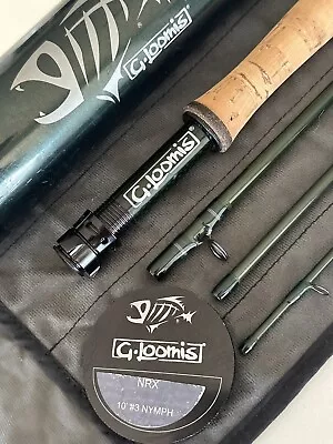 **BEAUTIFUL** G LOOMIS NRX NYMPH 3wt 10’ft Fly Rod!!! • $735