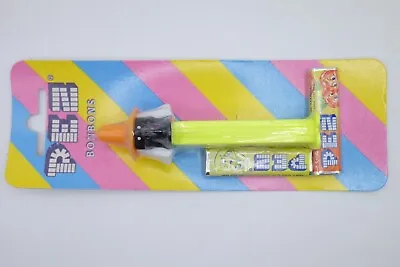 Rare Vintage Misfit Pez -Black Face Witch Striped Card Yellow Stem • $73.90