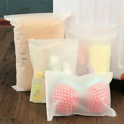 £5.99 • Buy Travel Clothes Bag Seal Storage Waterproof Makeup Zip Lock Organiser Pouch UK