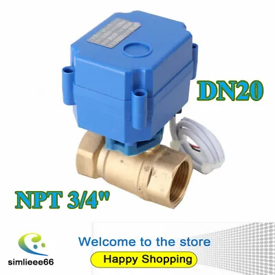 3/4  NPT Motorized Ball Valve 2-Wire N/C 110/115/120/220/240V Normally Closed • $43