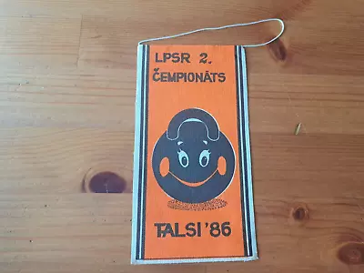 Vintage USSR Latvia Sports Pennant Weightlifting Talsi 1986 USSR Championship • $14.99