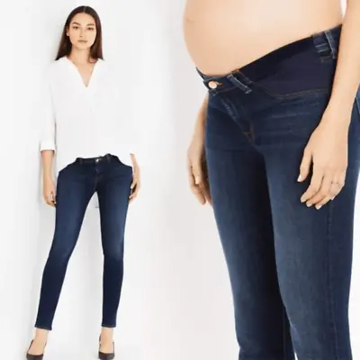 J Brand Mama J Super Skinny Leg Maternity Jeans Bluebird Blue Wash Size 29 • $32