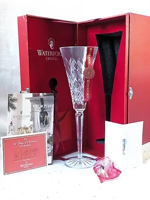 Waterford Crystal 12 Days Of Christmas Flute: 4 Calling Birds W/ Charm • $94.95