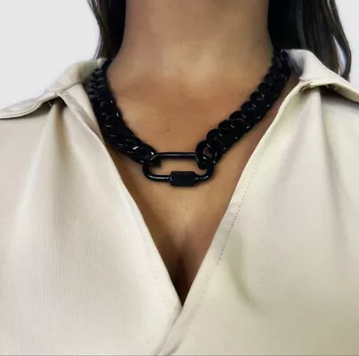 £8.99 • Buy Acrylic & Metal  Choker Necklace Zara Topshop River Island Style Jewellery