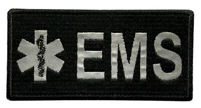 Reflective EMT EMS Paramedic Medic Patch [ Hook Fastener -4.0 -2.0 -RE5] • $7.99