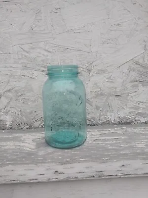 Rare Vintage Light Blue Aqua Ball Perfect Mason Jar 1910-1923  • $1200