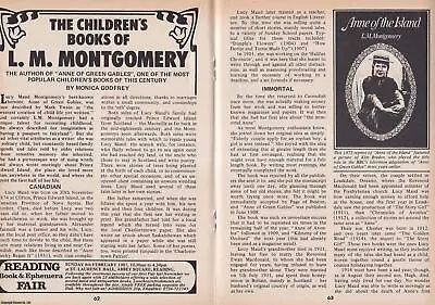 The Children's Books Of L. M. Montgomery. This Is An Original Article Separated • £11.49