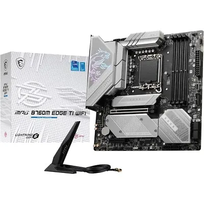 MSI MPG B760M Edge TI WiFi LGA-1700 DDR5 MATX Gaming Motherboard • $276.74