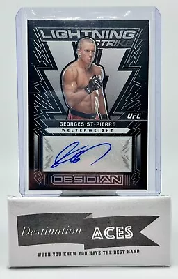 2023 Chronicles Obsidian UFC Georges St-Pierre Lightning Strike Auto OL-GSP • $40