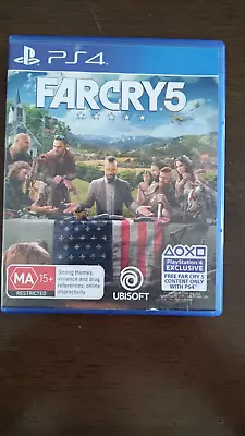 PS4 Far Cry 5 UbiSoft FREE SHIPPING • $11.90