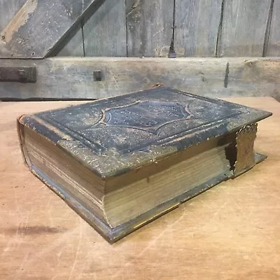 £200 • Buy Antique Victorian Brown's Self Interpreting Family Bible Rev John Brown Jesus
