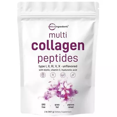 Multi Collagen Peptides Powder-TypeIIIIIIVX-Hyaluronic AcidBiotin&Vitamin C • $33.20