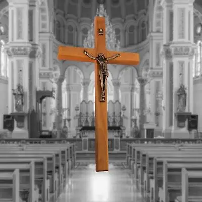 Nailed   Ornament Crucifix Wall  Catholic Wooden   Wall Hanging  For Home Decor • £9.23
