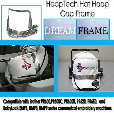  Embroidery Machine Hat Hoop Cap Frame - Dream Frame For Brother  PR600's  • $384