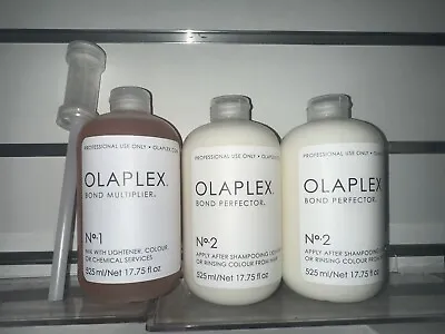 Olaplex Salon Intro Kit - 3x 525ml BRAND NEW WITH BOX (GENUINE • £115