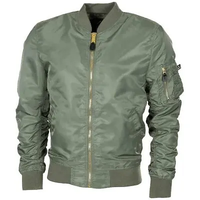 U.S. Military Style Jacket Bomber MA1 Windproof Olive Airforces Crew Uniform NEW • $58.24