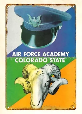 1957 Football Air Force Vs Colorado State Program Metal Tin Sign Household Decor • $18.80